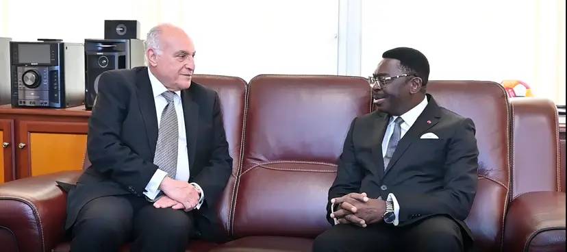 Mr Attaf meets with the Minister of State, Secretary General of the Presidency of the Republic of Cameroon