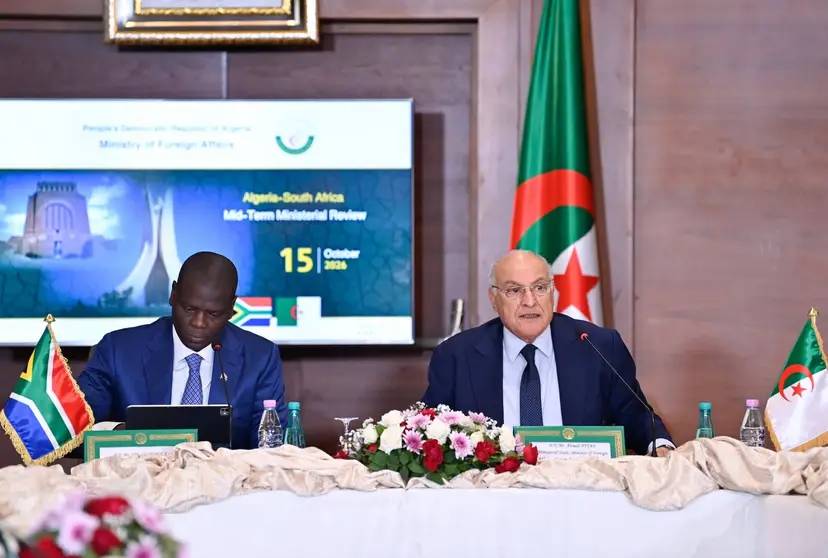 السيد عطاف يترأس مناصفةً مع نظيره الجنوب إفريقي الاجتماع الوزاري لمتابعة تنفيذ مخرجات اللجنة العليا الثنائية للتعاون